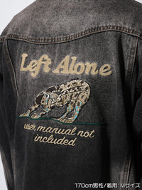 RAW WAVE DENIM JKT -BLACK-