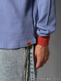 THERMAL RINGER LS TEE -BLUE-