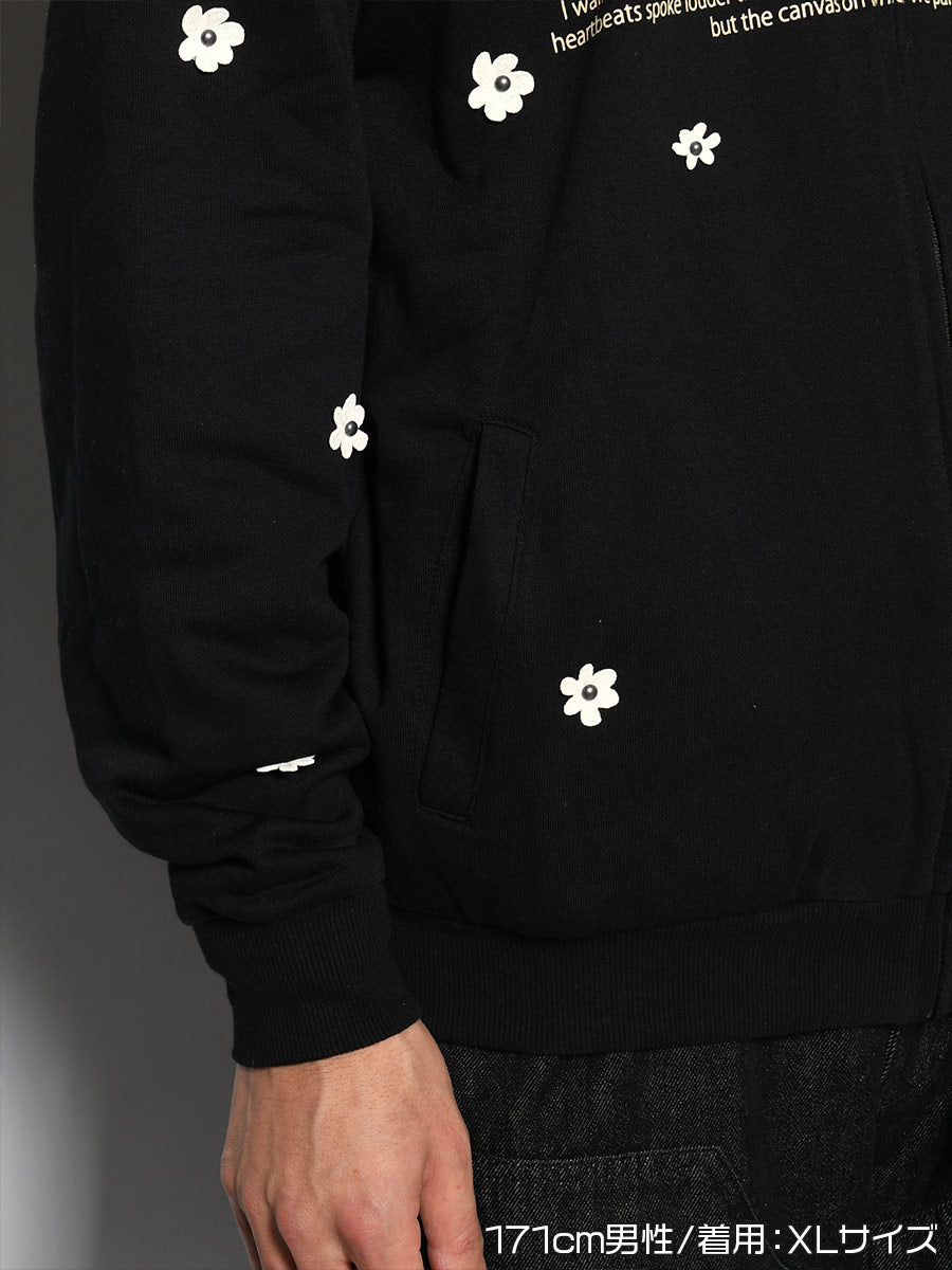 REVERSIBLE HOODIE -BLACK-