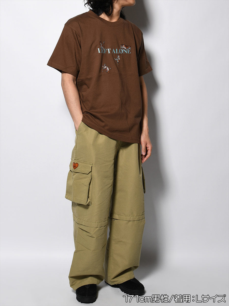 FREE DOG SS TEE -BROWN-