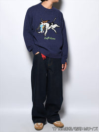 DOG KNIT -NAVY-