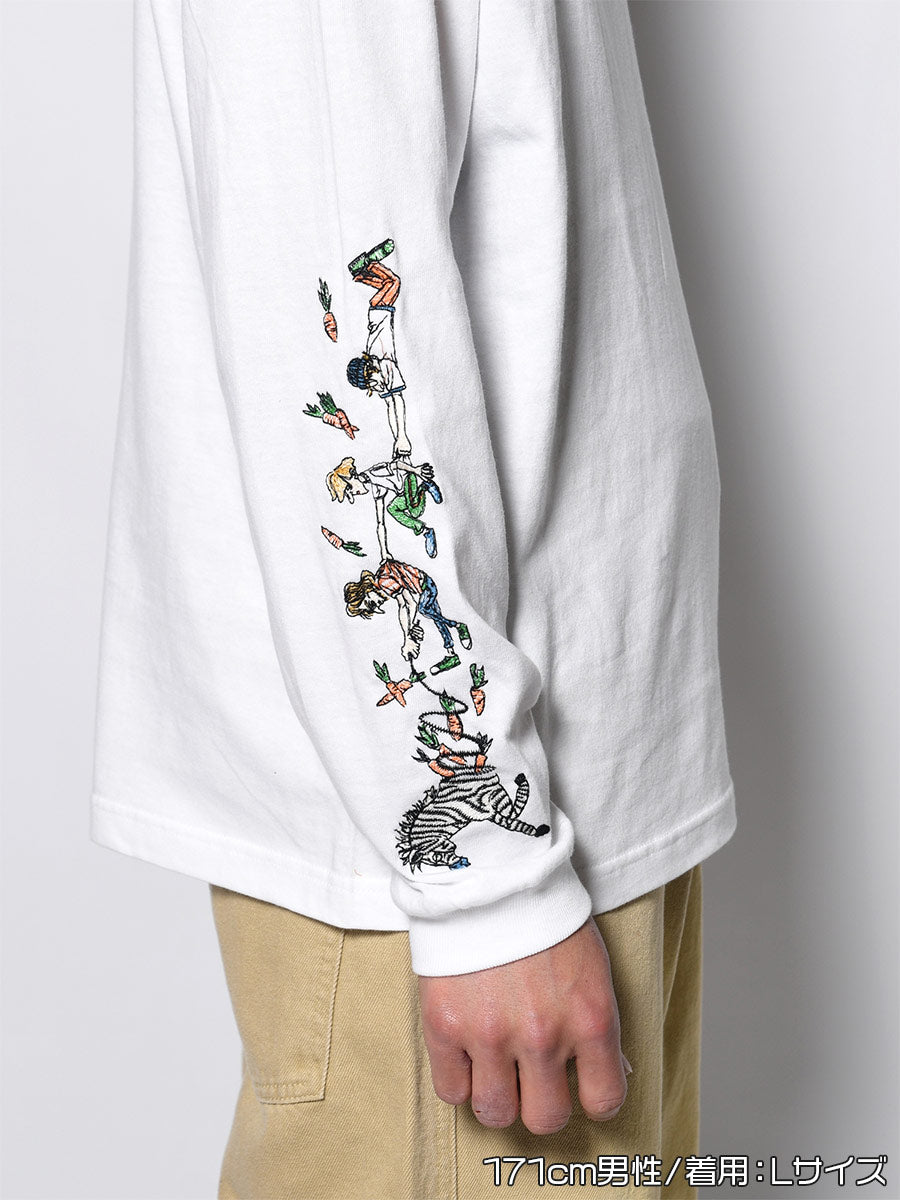 FAVORITE ZEBRA LS TEE -WHITE-