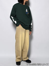 GHOST PUFF SWEAT -GREEN-