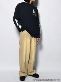 GHOST PUFF SWEAT -NAVY-