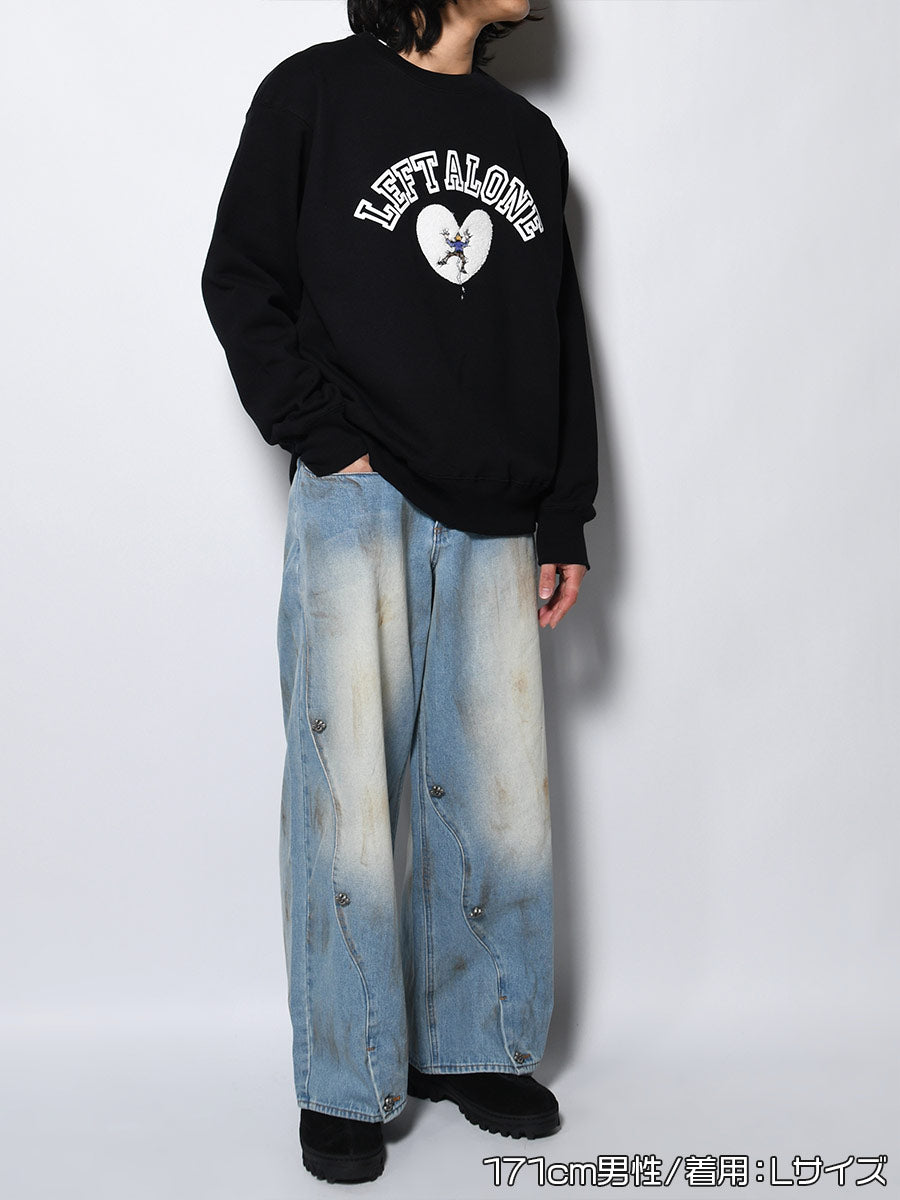 BREAK HEART SWEAT -BLACK-