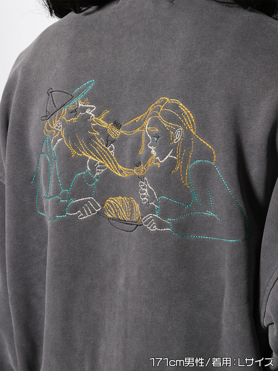 STAND ZIP SWEAT -GREY-