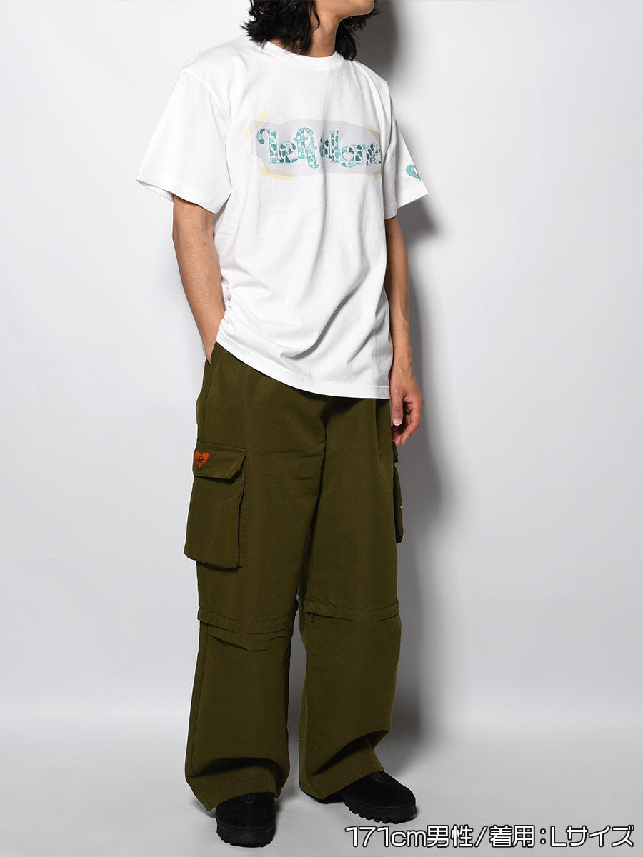 HEART LOGO TEE -WHITE-