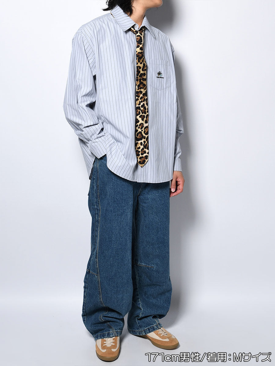 TIE L/S SHIRT -GREY-