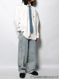 KNIT TIE LS SHIRT -PATTERN-
