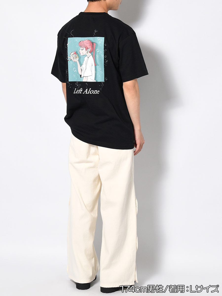 SMOKING CAKE S/S TEE -BLACK-