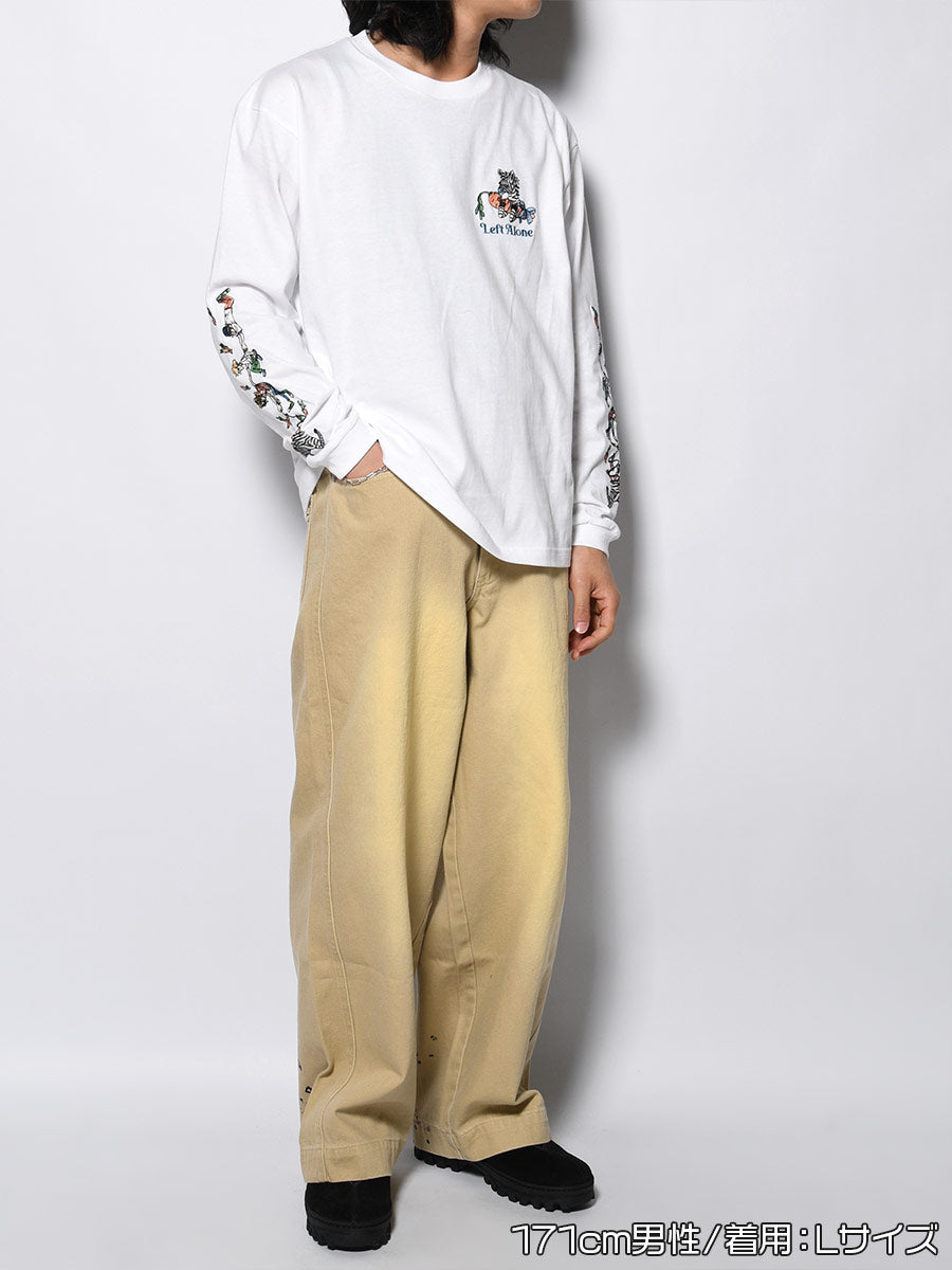 FAVORITE ZEBRA LS TEE -WHITE-