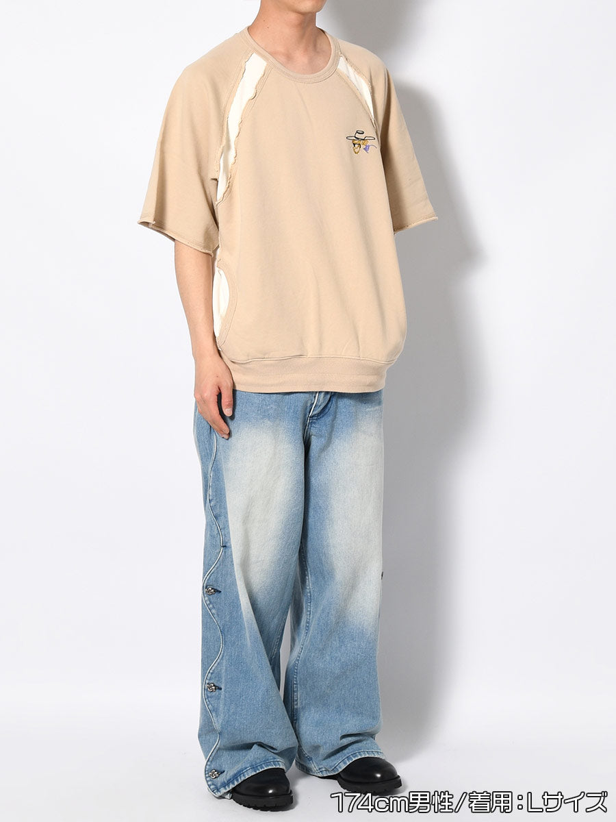 SWEAT S/S TEE -BEIGE-