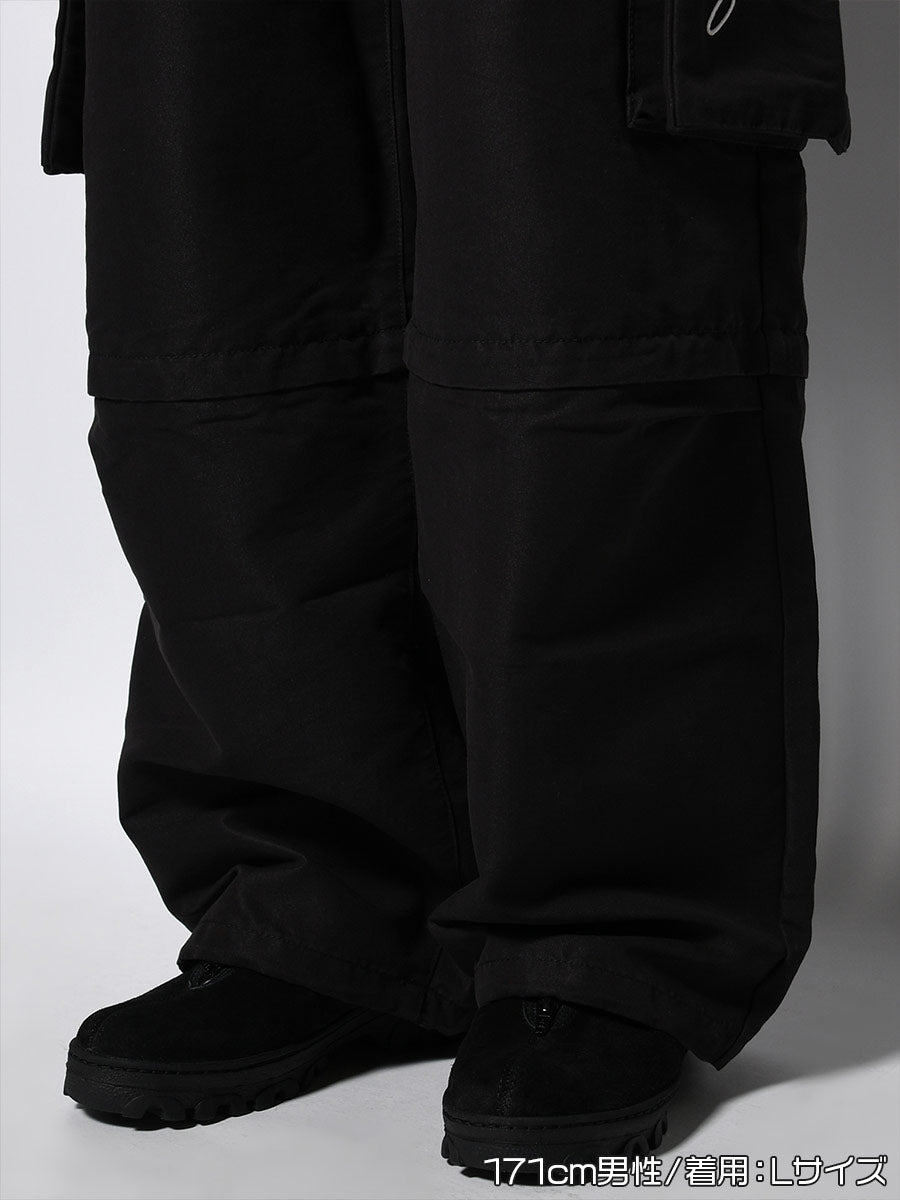 CARGO PANTS -BLACK-