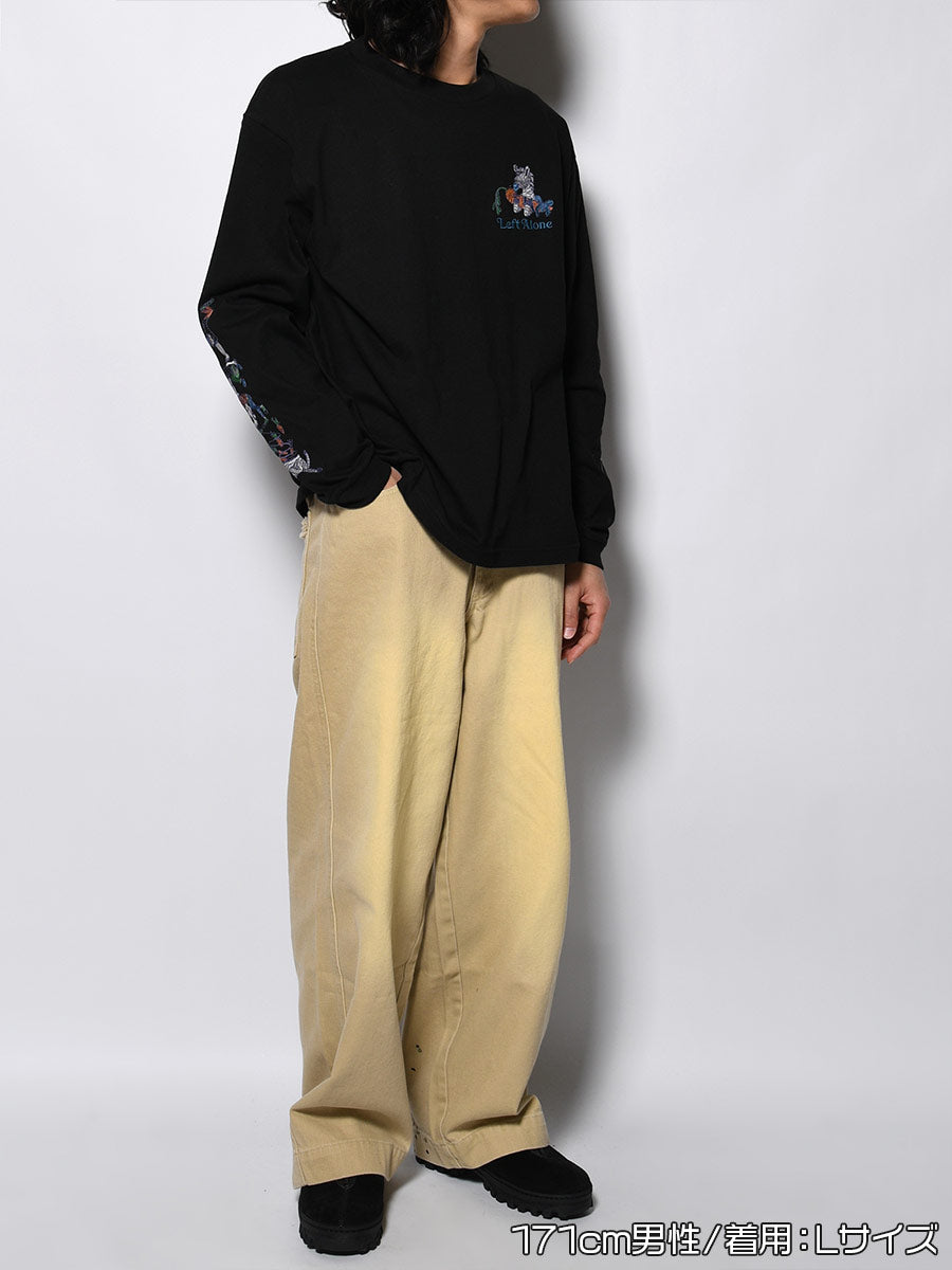 FAVORITE ZEBRA LS TEE -BLACK-