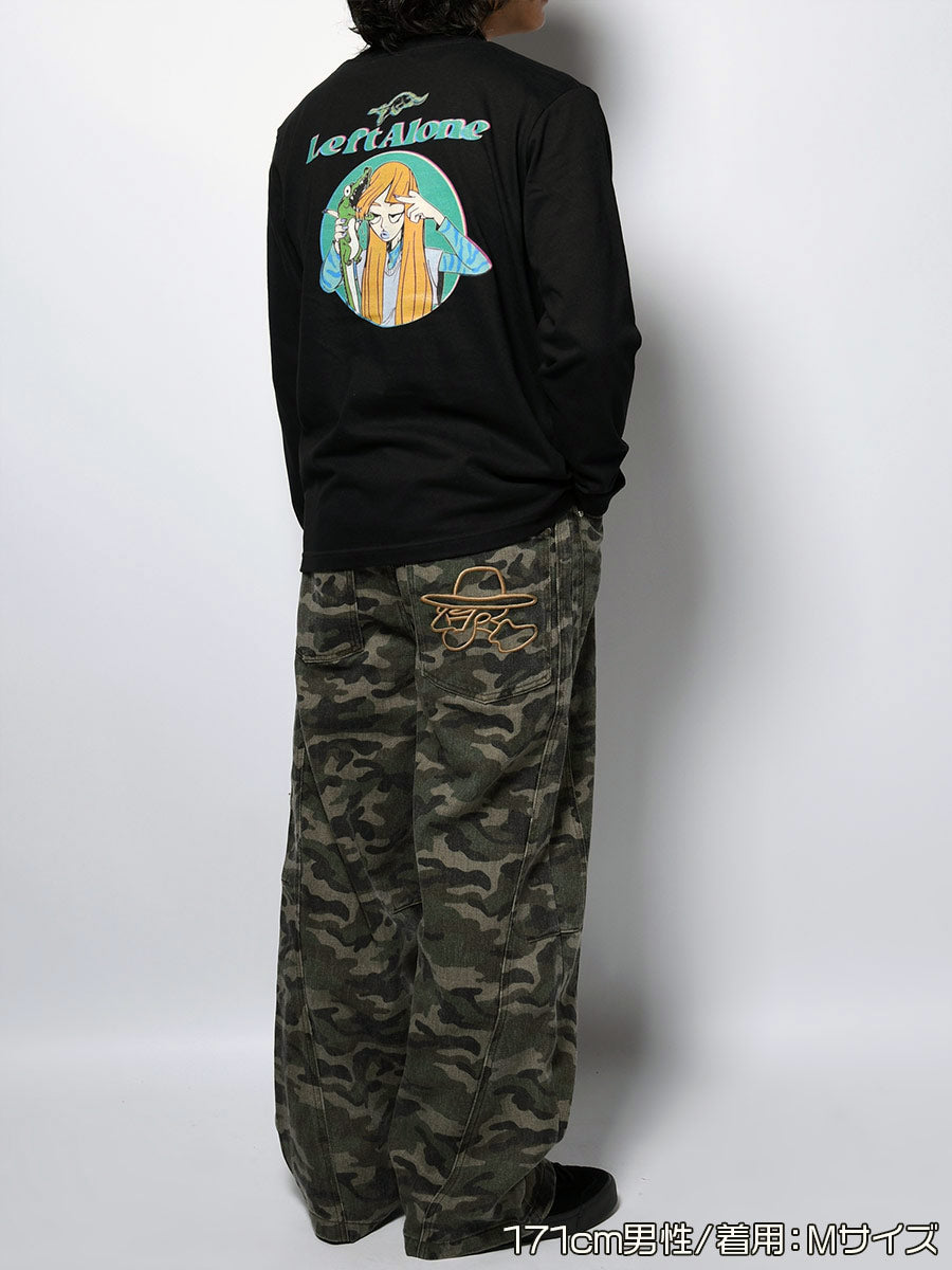 CROCO GIRL L/S TEE -BLACK-