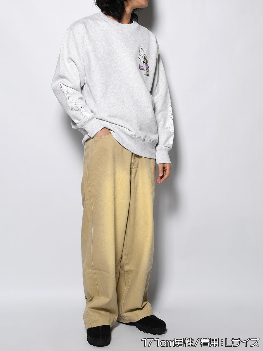 GHOST PUFF SWEAT -ASH-