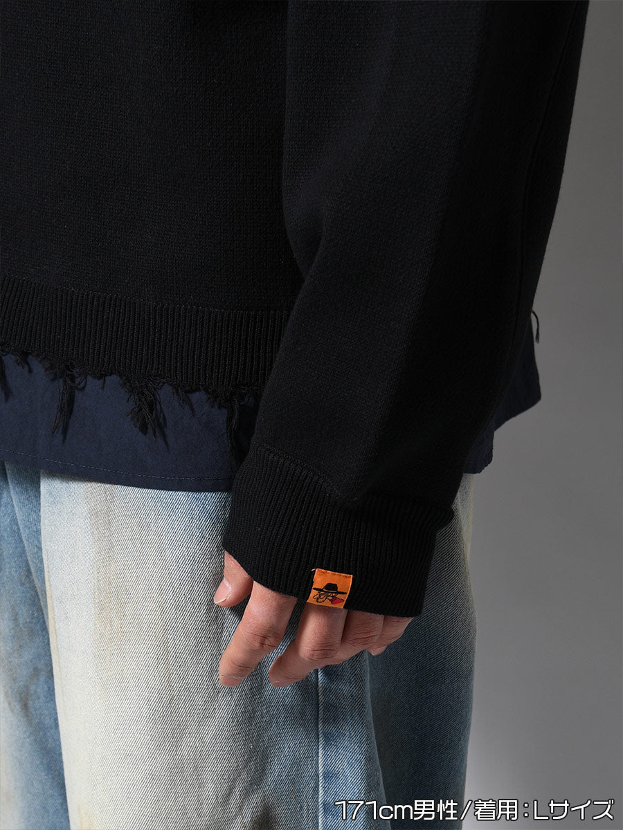 CREW KNIT -BLACK-