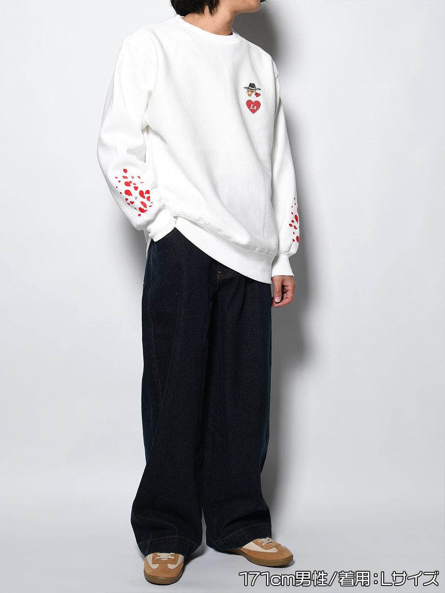 BROKEN HEART SWEAT -WHITE-