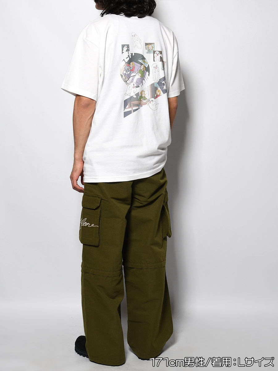 GHOST POCKET TEE -WHITE-