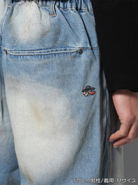 RAW WAVE DENIM PANTS -L.INDIGO-