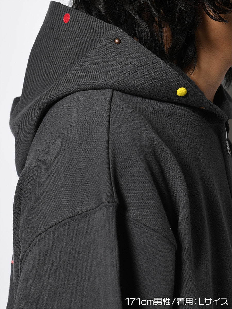 STUDS ICON ZIP PARKA -SUMI-