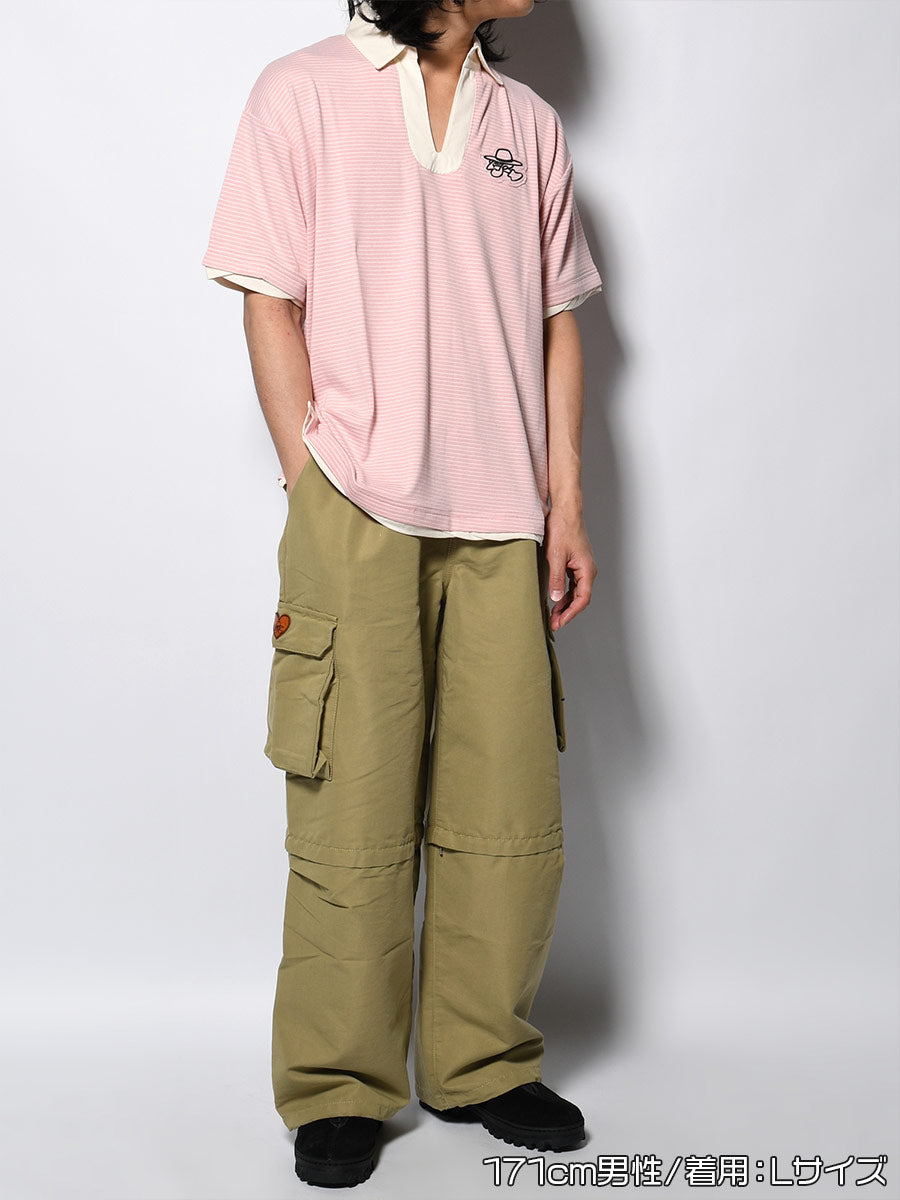 BORDER SS SKIPPER SH -PINK-