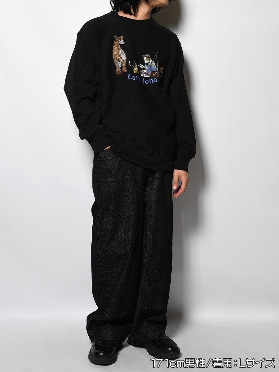 EXCHANGE SWEAT -BLACK-