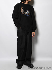 EXCHANGE SWEAT -BLACK-