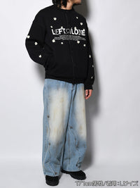 FLOWER GARDEN CARDIGAN -BLACK-