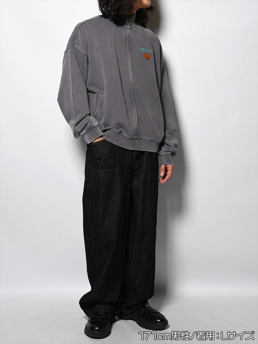 STAND ZIP SWEAT -GREY-