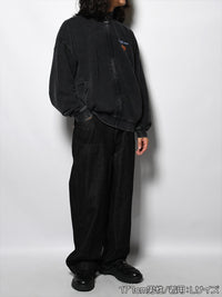 STAND ZIP SWEAT -BLACK-