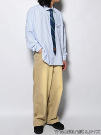 TIE STRIPE LS SHIRT -LIGHT BLUE-