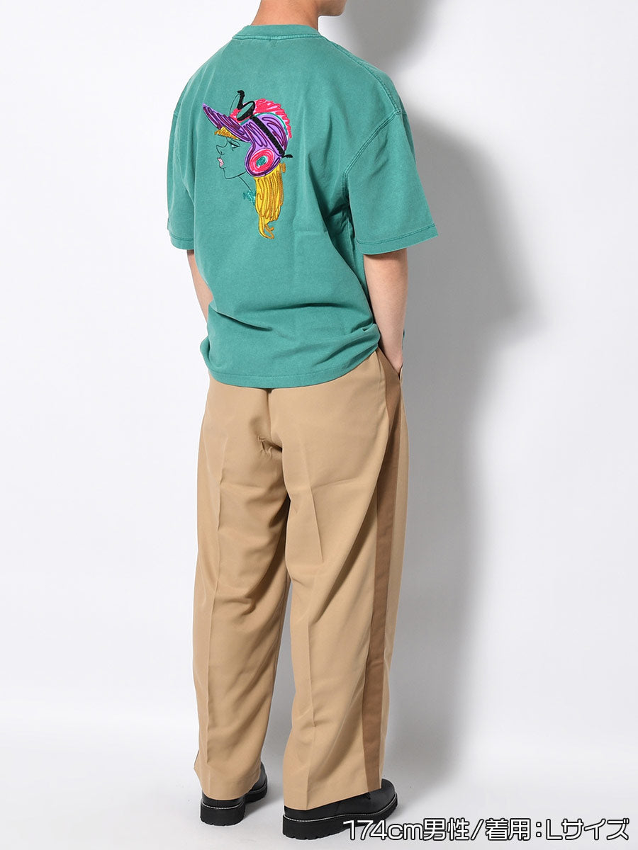 GIRL PIGMENT S/S TEE -GREEN-