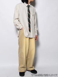 TIE STRIPE LS SHIRT -BEIGE-