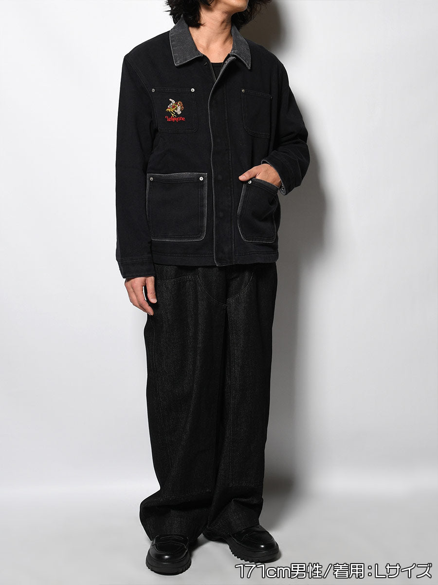 COVERALL JKT -BLACK-