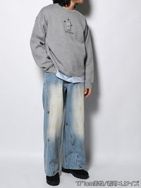 CREW KNIT -GREY-
