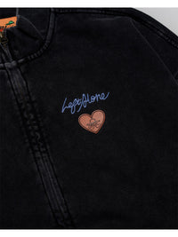 STAND ZIP SWEAT -BLACK-
