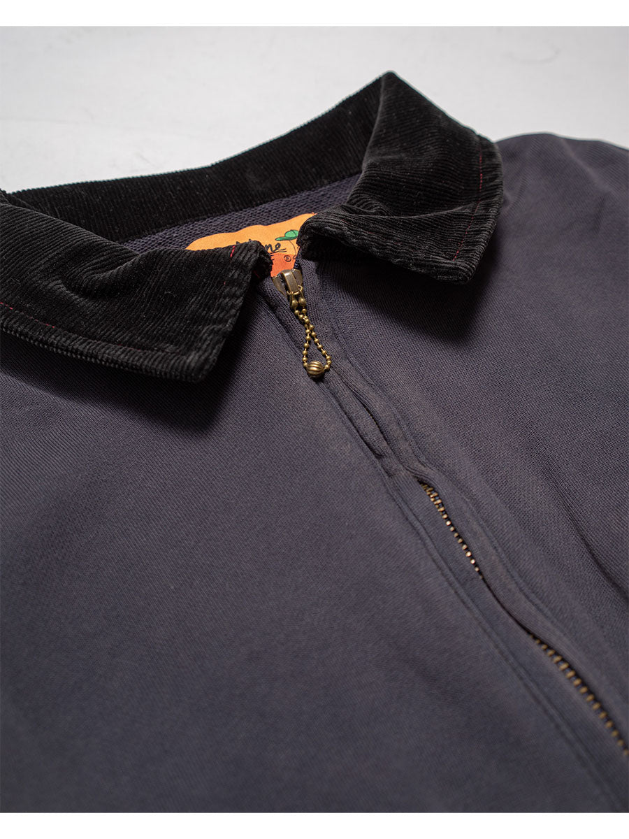 HALF ZIP SWEAT -CHARCOAL-