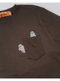 GHOST POCKET TEE -CHARCOAL-