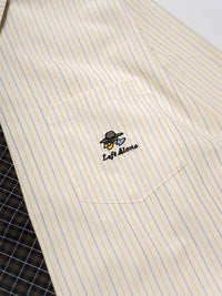 TIE L/S SHIRT -LIGHT YELLOW-