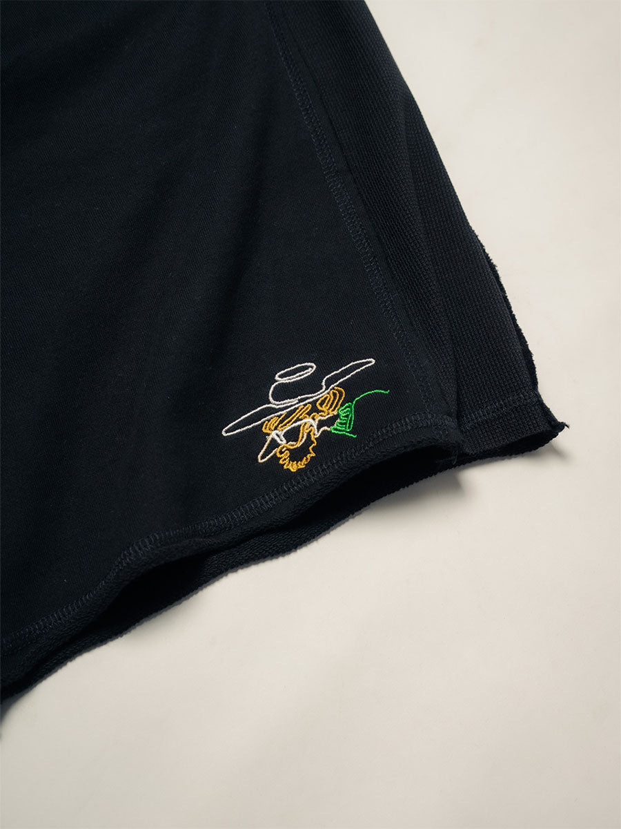 SWEAT SHORTS -BLACK-
