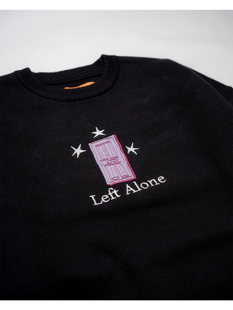 CREW KNIT -BLACK-