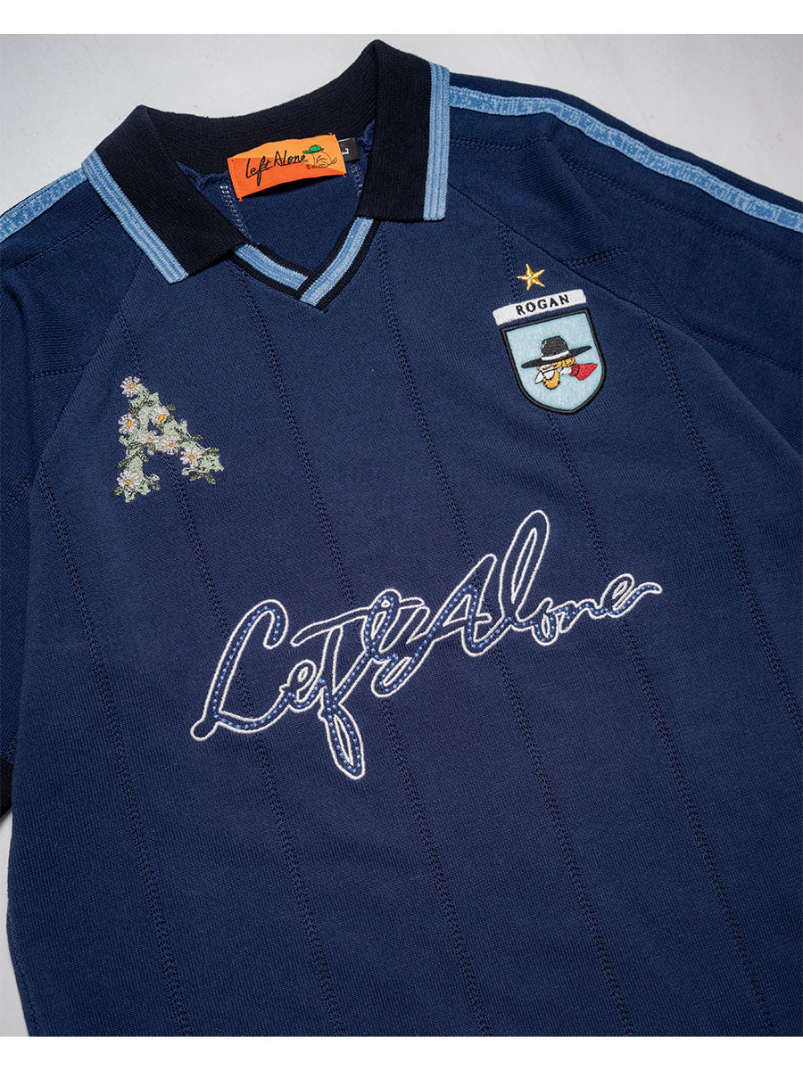 KNIT GAME SHIRT -NAVY-