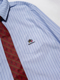 TIE L/S SHIRT -BLUE-