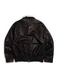 FAKE LEATHER JKT -BLACK-
