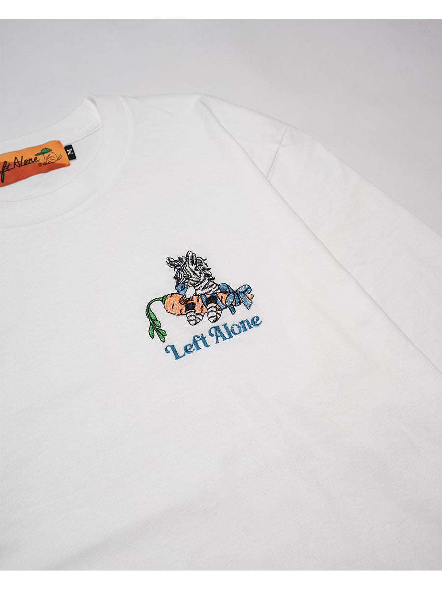 FAVORITE ZEBRA LS TEE -WHITE-