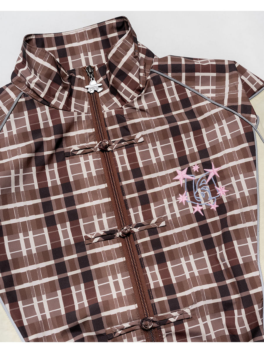 NYLON TRACK JKT -CHECK-