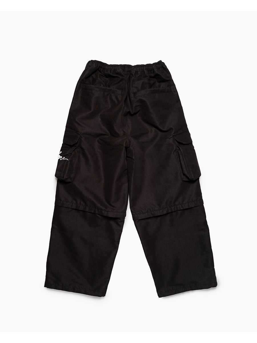 CARGO PANTS -BLACK-