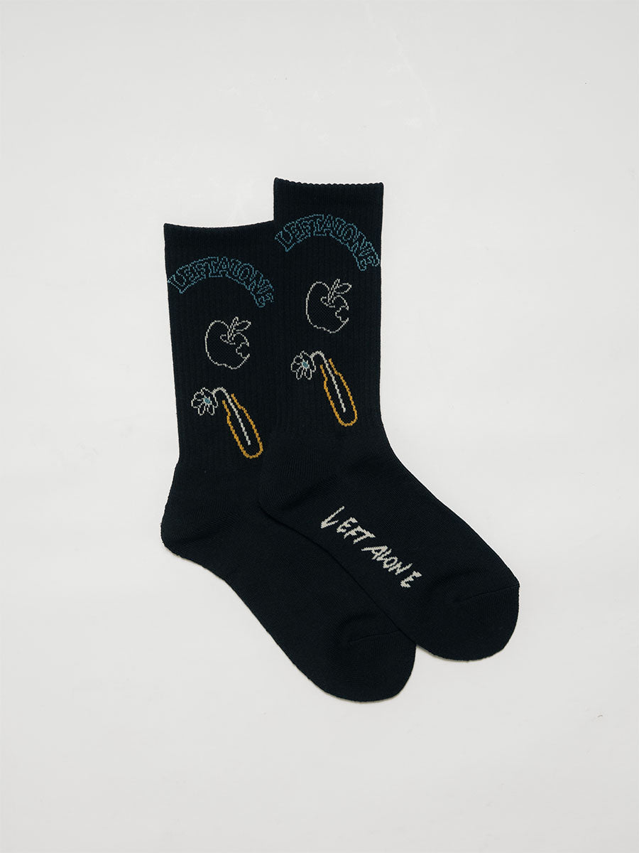 DRAWN SOX -BLACK-