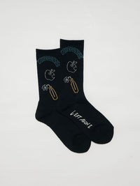 DRAWN SOX -BLACK-
